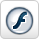 Icono que representa el formato .SWF de Adobe Flash Icono formato .SWF